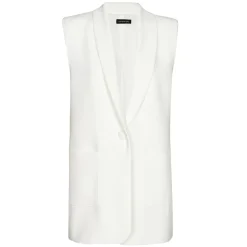 1830-91 / Rechtvallende Mouwloze Blazer Met Schoudereffect>Caroline Biss Outlet