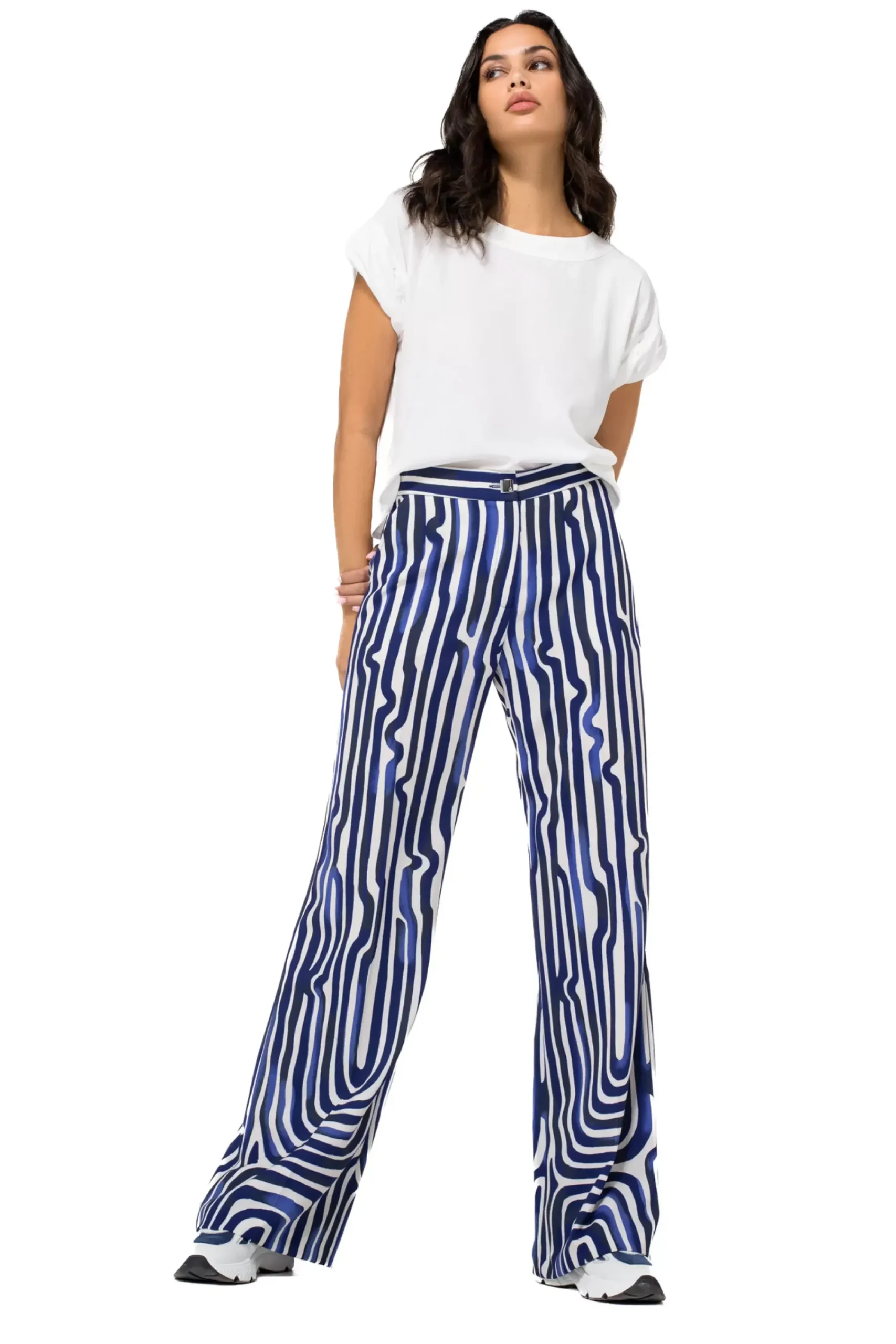 1634-91 / Rechtvallende Top Met Mouweffect>Caroline Biss Discount