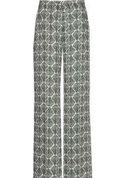 1590-69 / Soepelvallende Broek, Recht Been, Normal Waist>Caroline Biss Online