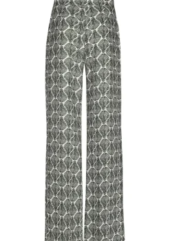 1590-69 / Soepelvallende Broek, Recht Been, Normal Waist>Caroline Biss Online