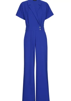1580-26 / Soepelvallende Comfortabele Jumpsuit, Wijd Been>Caroline Biss Outlet