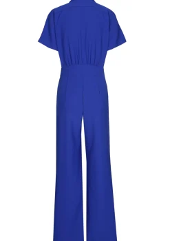 1580-26 / Soepelvallende Comfortabele Jumpsuit, Wijd Been>Caroline Biss Outlet