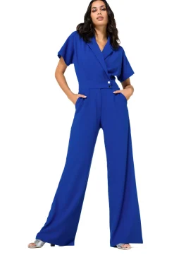 1580-26 / Soepelvallende Comfortabele Jumpsuit, Wijd Been><noscript><img width=