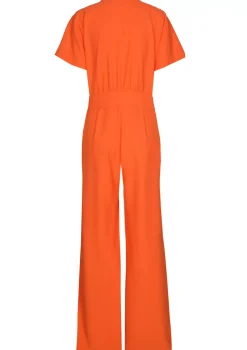 1580-53 / Soepelvallende Comfortabele Jumpsuit, Wijd Been>Caroline Biss Outlet
