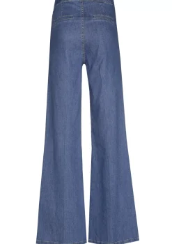 1515-24 / Soepelvallende Geklede Jeans, Wijd Been, Normal Waist>Caroline Biss Discount