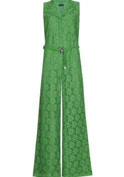 1529-63 / Soepelvallende Jumpsuit In Kant, Wijd Been>Caroline Biss New