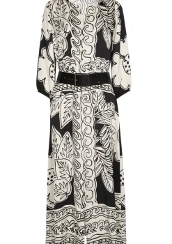 1159-19 / Soepelvallende Midi Jurk>Caroline Biss New