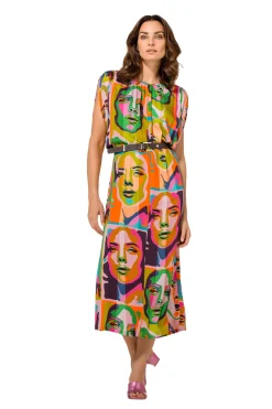 1142-79 / Soepelvallende Pop-Art Midi Jurk><noscript><img width=