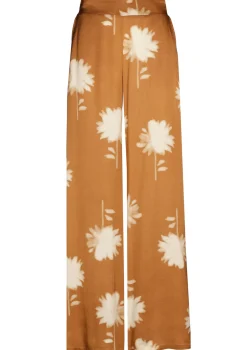 1576-32 / Soepelvallende Shiny Broek, Wijd Been, Normal Waist>Caroline Biss Sale