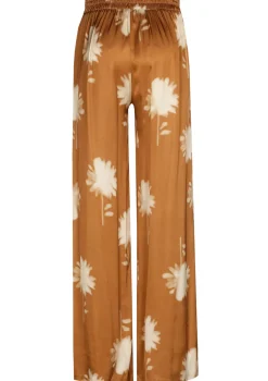 1576-32 / Soepelvallende Shiny Broek, Wijd Been, Normal Waist>Caroline Biss Sale