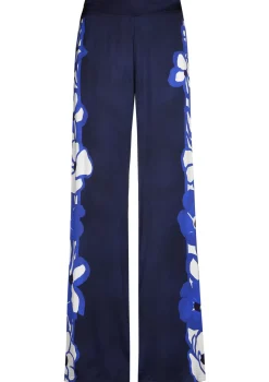 1552-29 / Soepelvallende Shiny Broek, Recht Been, Normal Waist>Caroline Biss Hot