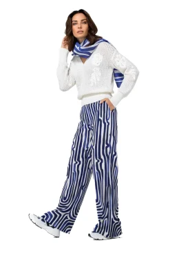 1294-91 / Vrouwelijke Pull Met Broderie Effect><noscript><img width=