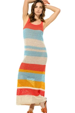 3110-89 / Zomerse Gehaakte Midi Jurk><noscript><img width=