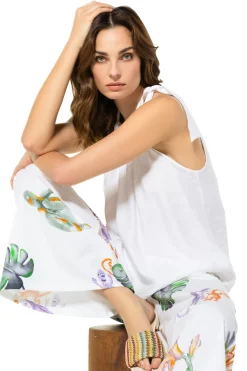 3671-90 / Zomerse Losvallende Lange Top>Caroline Biss Discount